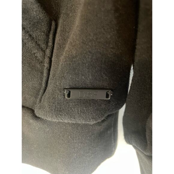 D&F Denim & Flower Ricky Singh Men's Black Camo Hooded GUC - Picture 5 of 7